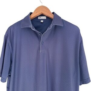 Peter Millar Men's Blue & Purple Golf Polo Shirt